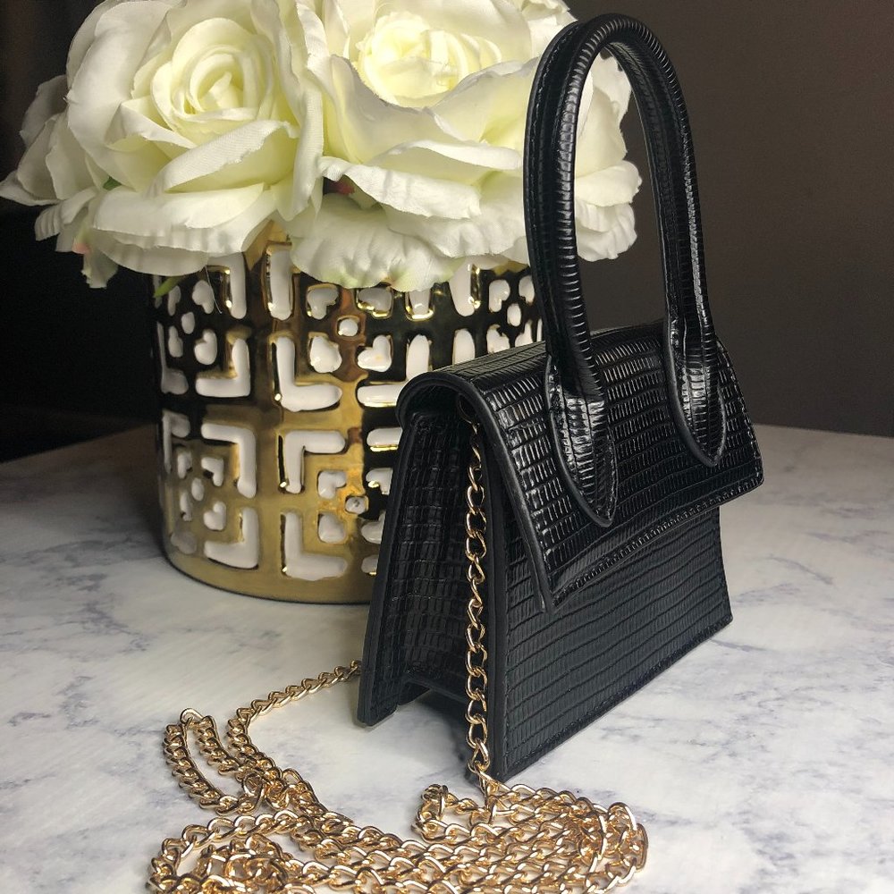 Black mini crossbody